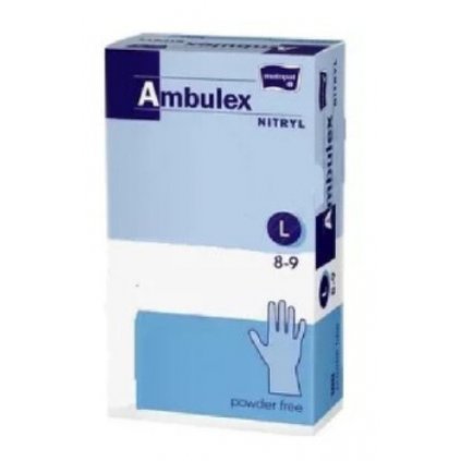 Ambulex Nitryl rukavice nepudrové violet L 100ks