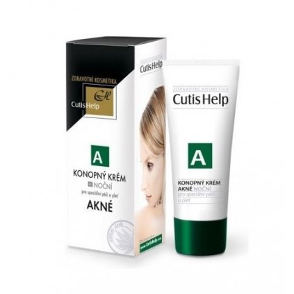 CutisHelp AKNÉ konopný krém noční 30ml 