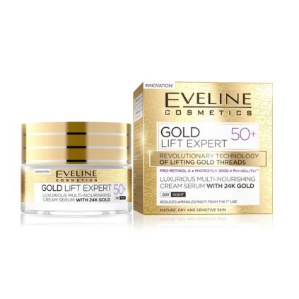 Eveline GOLD LIFT Expert denní noční krém 50+ 50 ml
