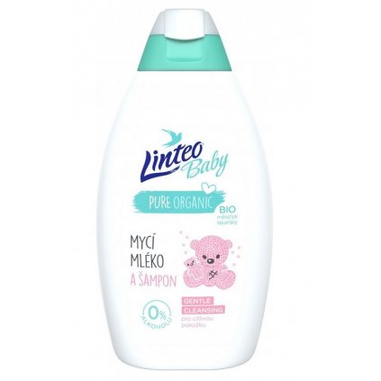 Mycí mléko a šampon LINTEO BABY 425ml 