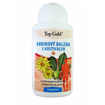 TOP GOLD Arnikový balzám s kostivalem-chlad.200ml 