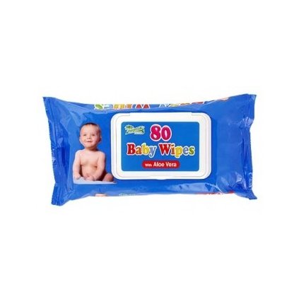 Ubrousky dětské hyg.Baby Wipes Aloe V.80ks s distr 