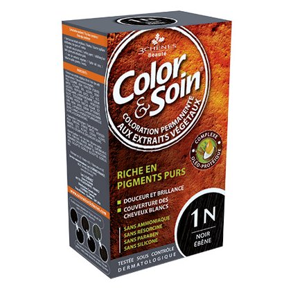 Barva Color&Soin 1N - ebenová černá 135ml 