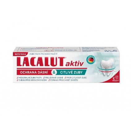 Lacalut Aktiv ochr.dásní&citl.zuby zub.pasta 75ml 