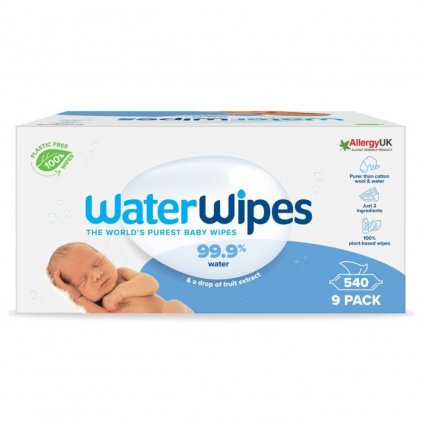 WATERWIPES 100% bioodbouratelné ubrousky 9x60ks 