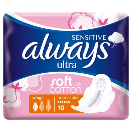 Always Sensitiv Ultra Normal Plus 1 vložky 10ks 