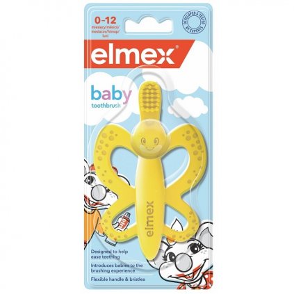 Elmex Baby zubní kartáček/kousátko 0-12m 