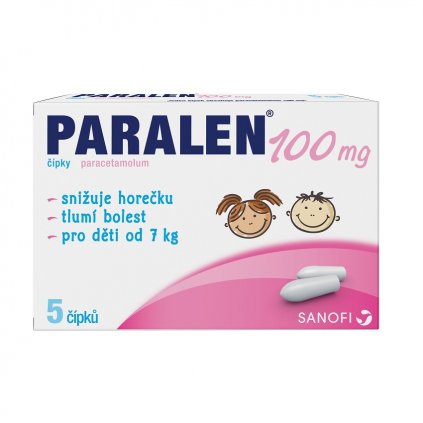 PARALEN 100MG SUP 5