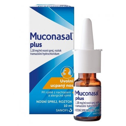 MUCONASAL PLUS 1,18MG/ML NAS SPR SOL 1X10ML