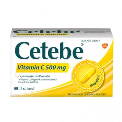 Cetebe Vitamín C 500mg cps.60 