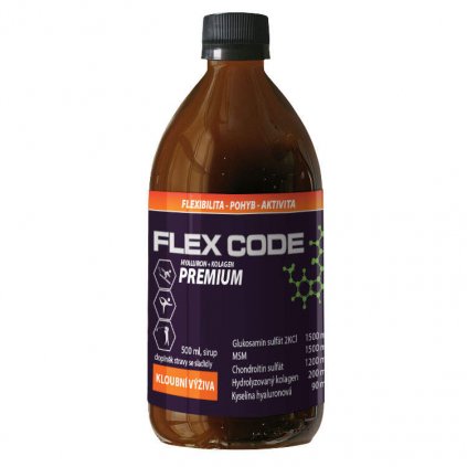 Flex Code Premium Hyaluron+Kolagen 500ml 