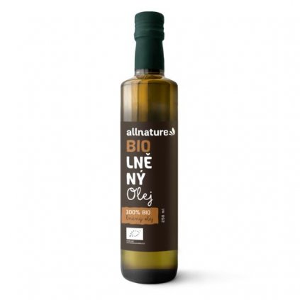 Allnature Lněný olej BIO 250ml 