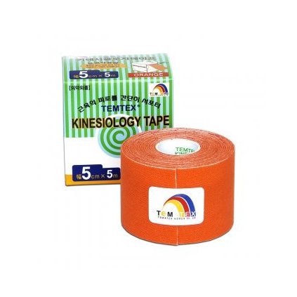 TEMTEX kinesio tejpovací páska oranžová 5cmx5m 