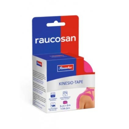 Raucosan Kinesio Tape tejpovací páska 5cm x 5 m růžová