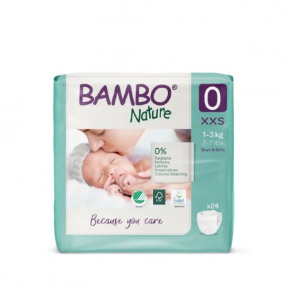 Bambo Nature 0 dětské plenkové kalhotky 1-3kg 24ks 