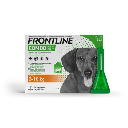 Frontline Combo Spot on Dog 2-10kg pipeta 3x0.67ml 