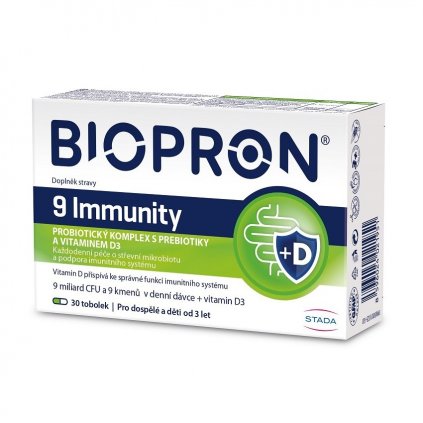 Biopron 9 Immunity + vitamin D3 tob.30 