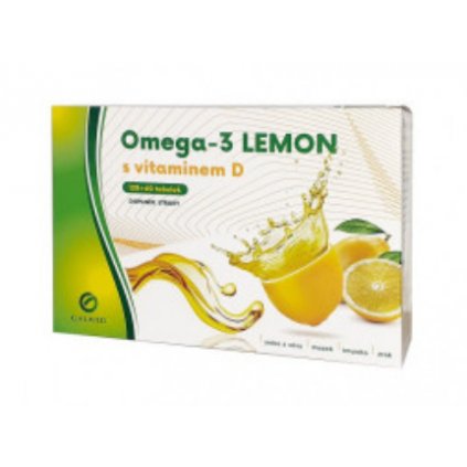 Omega 3 Lemon rybí olej s vit D, 180 tobolek Galmed