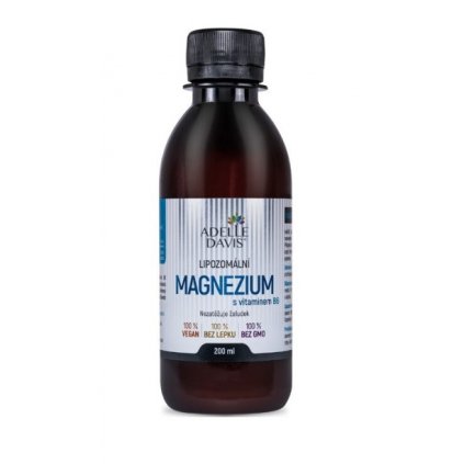 Adelle Davis Lipozomální magnezium+vitamín B6 200ml