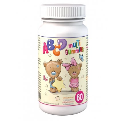 ABCD Multi Gummies 2x60 pektinových bonbónů 