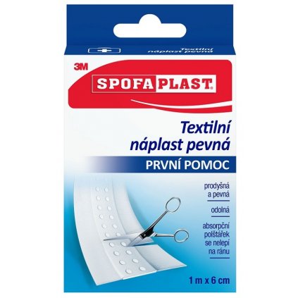 3M Spofaplast 254 Pevná textilní náplast 6cmx1m 