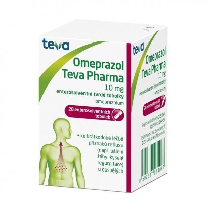 OMEPRAZOL TEVA PHARMA 10MG CPS ETD 28