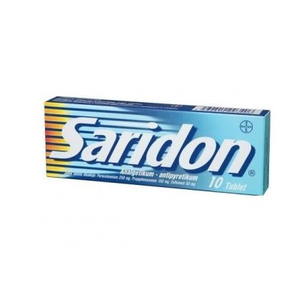 SARIDON 250MG/150MG/50MG TBL NOB 10