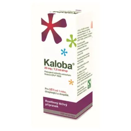 Kaloba 20 mg 7,5 ml sirup 100 ml