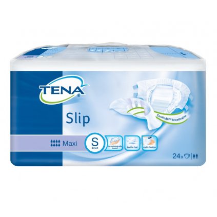 TENA SLIP MAXI SMALL KALHOTKY ABSORPČNÍ ZALEPOVACÍ,BOKY 56-85CM,2006ML,