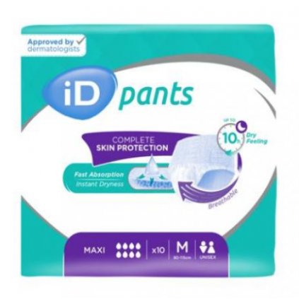 iD Pants Medium Maxi inkontinenční navlékací kalhotky 10 ks