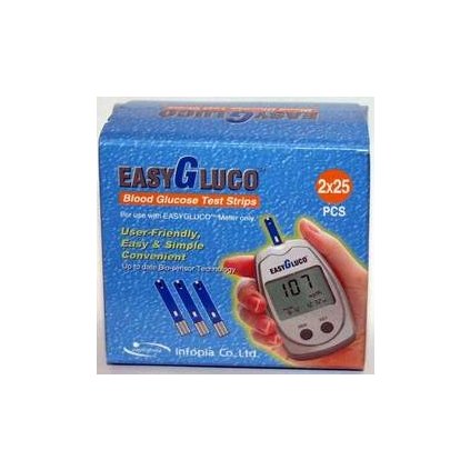 EASYGLUCO AUTO-CODING TESTOVACÍ PROUŽKY DIAGNOSTICKÉ PRO GLUKOMETR EASYG