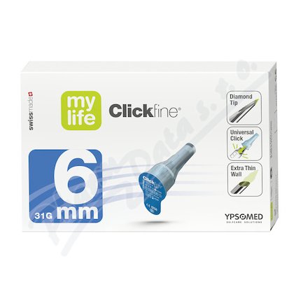 CLICKFINE JEHLY CLICKFINE PRO VŠECHNA INZULÍNOVÁ PERA, VEL 3