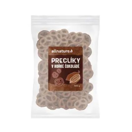 Allnature Preclíky v hořké čokoládě 500 g