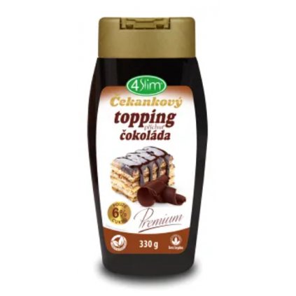 4SLIM Čekankový topping příchuť čokoláda 330 g