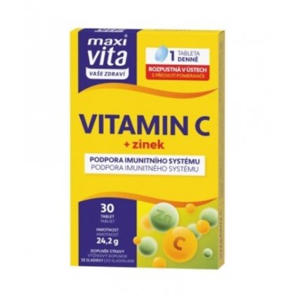 Maxi Vita Vitamin C+zinek 30 tablet