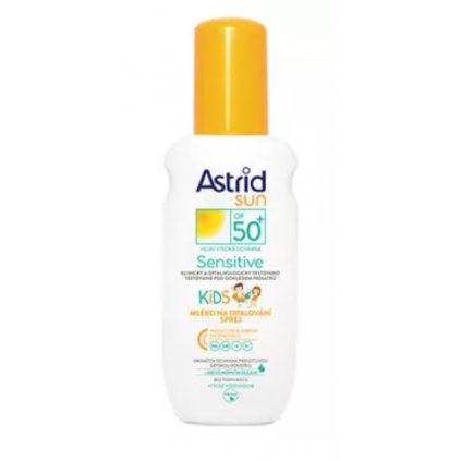 ASTRID Sun Sensitive Dětské mléko ve spreji na opalování OF50+ 150 ml