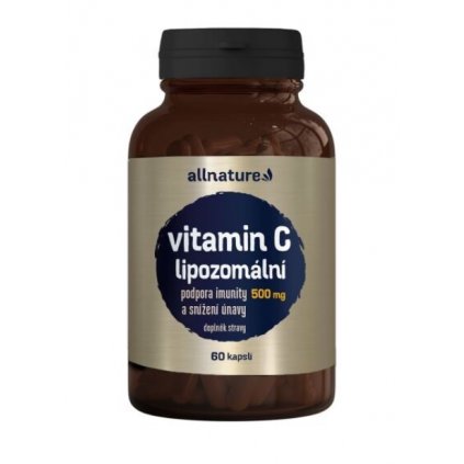 Allnature Vitamin C lipozomální 500mg cps.60