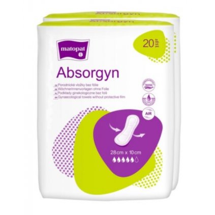 Absorgyn porodnické vložky duo pack 2x20ks