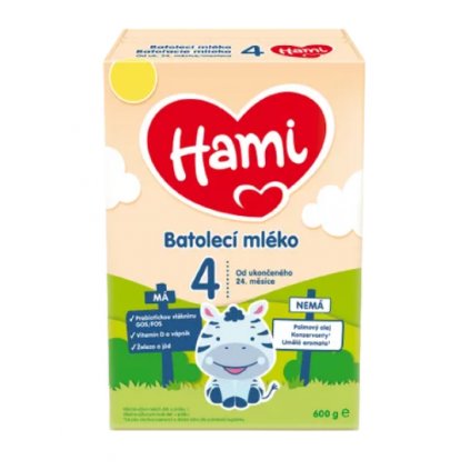 Hami 4 Batolecí mléko od uk. 24. měsíce 600 g