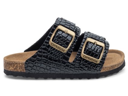 Protetika - šľapky ORS CORKSTYLE LORA (Obuv - farba BLACK, Obuv - veľkosť 35)