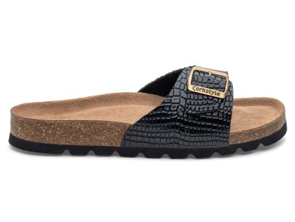 Protetika - šľapky ORS CORKSTYLE PARIS (Obuv - farba BLACK, Obuv - veľkosť 42)