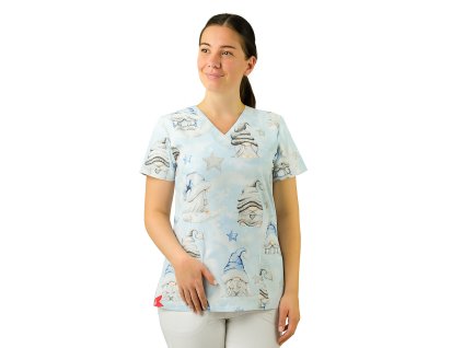 Ženská v roztomilom zimnom úbore