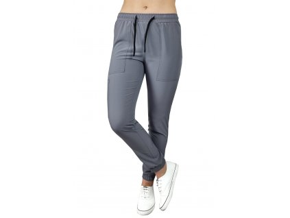 Dámske zdravotné jogger nohavice REGULAR FIT šedé