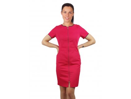 Dámske zdravotnícke šaty so zipsom 02