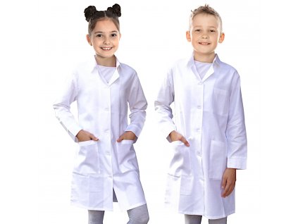 Detský plášť biely SKLADOM