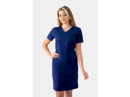 damska sukienka medyczna timi royal blue (2)