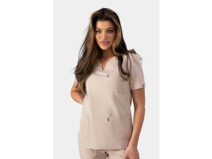 damska bluza medyczna amelia light coffee