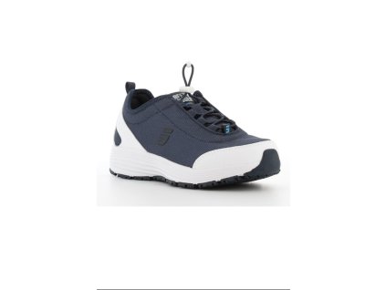 buty medyczne damskie antyposlizgowe maud granat bialy