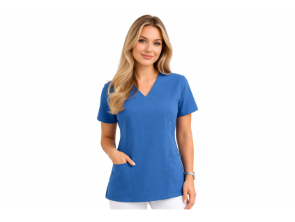 Mladá žena v zdravotníckych scruách