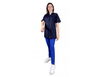 Dámsky komplet pre lekárky, kozmetičky MEDICAL tmavomodrý 02